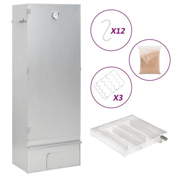 vidaXL Grilovacia udiareň gener&aacute;tor studen&eacute;ho dymu pozinkovan&aacute; oceľ