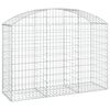 vidaXL Obl&uacute;kov&yacute; gabionov&yacute; k&ocirc;&scaron; 150x50x100/120 cm pozinkovan&eacute; železo