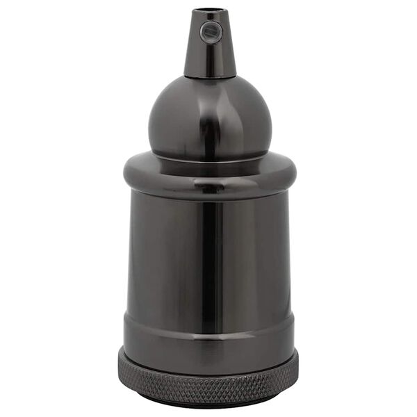 VidaXL držiaky l&aacute;mp 2 ks leskl&aacute; čierna E27