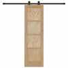 vidaXL Posuvn&eacute; dvere Pr&iacute;rodn&aacute; a čierna 61 x 198,5 cm