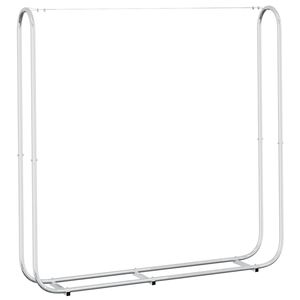 vidaXL Reg&aacute;l na krbov&eacute; drevo 150x25x150 cm, pozinkovan&aacute; oceľ