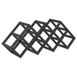 vidaXL Reg&aacute;l na v&iacute;no Čierny dub 63 x 16,5 x 25 cm