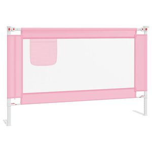 vidaXL Z&aacute;brana na detsk&uacute; posteľ ružov&aacute; 120x25 cm l&aacute;tka