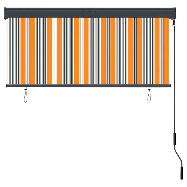 vidaXL Vonkaj&scaron;ia zatemňovacia roleta 140x250 cm žlt&aacute; a modr&aacute;