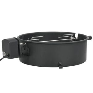 vidaXL S&uacute;prava na grilovac&iacute; ražeň 47 cm čierna