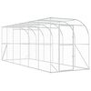 vidaXL Kurn&iacute;k proti stene Strieborn&aacute; 600 x 150 x 215 cm