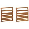 vidaXL Opierka 2 pcs Pr&iacute;rodn&aacute; 58,5 x 8 x 60 cm Pevn&eacute; ak&aacute;ciov&eacute; drevo