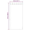 vidaXL Voile Záclony s pútkami 2 ks Terakota 140x225 cm