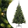 vidaXL Umel&yacute; vianočn&yacute; stromček s kĺbmi 150 LED Zelen&aacute; 150 cm PVC a PE