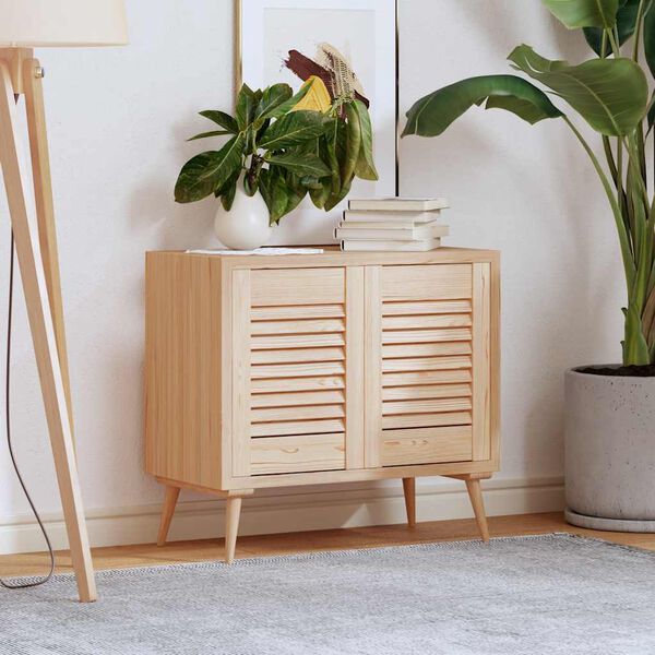 vidaXL dvierka skriniek Louvred Design 2 ks 39,5x29,5cm masív borovica