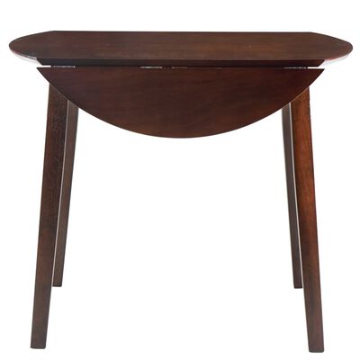 vidaXL Jedálenský stôl so sklápacou doskou, okrúhly, MDF, hnedý