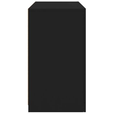 vidaXL Komoda s LED svetlami čierna 60,5x37x67 cm
