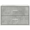 vidaXL skriňa s 2 zásuvkami betónovo sivé kompozitné drevo