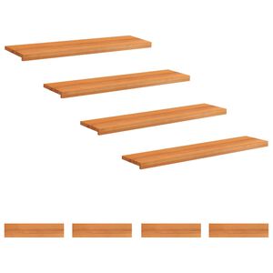 vidaXL N&aacute;&scaron;ľapy na schody 8 ks 120 x 30 x 2 cm Svetlohned&aacute;