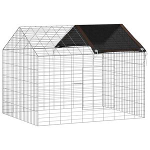 vidaXL Klietka pre kr&aacute;liky Strieborn&aacute; 100 x 78 x 78 cm