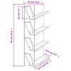 vidaXL N&aacute;stenn&aacute; polica na knihy 4-poschodov&aacute; dub sonoma 33x16x90 cm