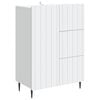 vidaXL Serv&iacute;rovacia skriňa Biela 66 x 34,5 x 91,5 cm Kompozitn&eacute; drevo