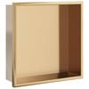 vidaXL V&yacute;klenok do sprchy br&uacute;sen&yacute; zlat&yacute; 32x32x9 cm nerezov&aacute; oceľ
