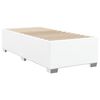 vidaXL Boxspring posteľ s matracom biela 100x200 cm umelá koža