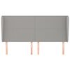 vidaXL Čelo postele so z&aacute;hybmi bledosiv&eacute; 183x23x118/128 cm l&aacute;tka