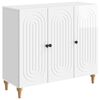 vidaXL Serv&iacute;rovacia skriňa Biela s vysok&yacute;m leskom 89 x 34,5 x 80 cm