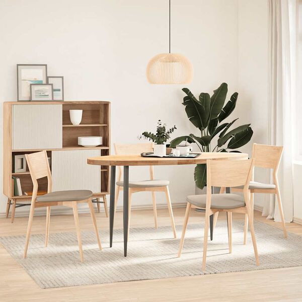 vidaXL Stolov&aacute; doska 140x60x4 cm dubov&yacute; mas&iacute;v ov&aacute;lny