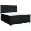 vidaXL Posteľn&yacute; r&aacute;m boxspring s matracom čierny 180x200 cm l&aacute;tka