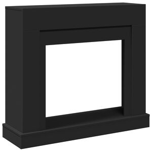 vidaXL Obloženie krbu čierne 100x30x87,5 cm kompozitn&eacute; drevo