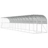 vidaXL Kurn&iacute;k proti stene Strieborn&aacute; 600 x 150 x 215 cm