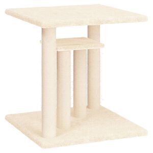 vidaXL &Scaron;krabadlo pre mačky s plo&scaron;inami kr&eacute;mov&eacute; 50 cm
