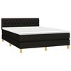 vidaXL Boxspring posteľ s matracom čierny 140x190 cm l&aacute;tka