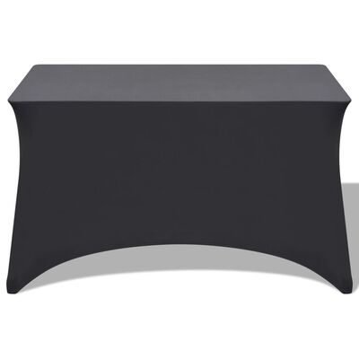 vidaXL Naťahovací návlek na stôl, 2 ks, 183x76x74 cm, antracitový
