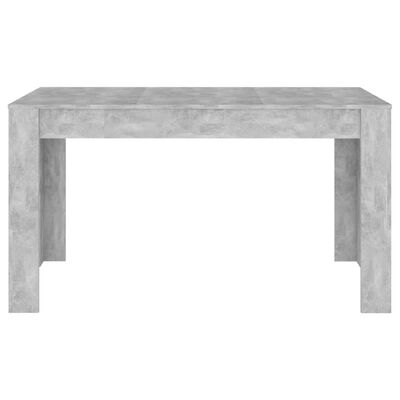 vidaXL Jedálenský stôl betónovo-sivý 140x74,5x76 cm drevotrieska