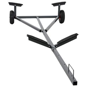 vidaXL Pr&iacute;ves na loď Strieborn&aacute; 302 x 107 x 42 cm Oceľ