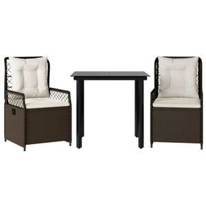 vidaXL 3-dielna z&aacute;hradn&aacute; jed&aacute;lensk&aacute; s&uacute;prava a vank&uacute;&scaron;e hned&aacute; polyratan