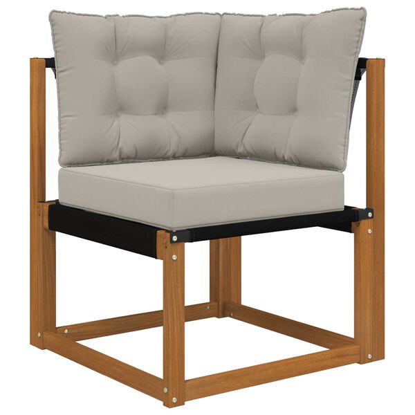 vidaXL Vank&uacute;&scaron; na vonkaj&scaron;iu pohovku 3 pcs Biely Polyester