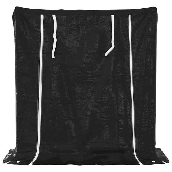 vidaXL Regál na krbové drevo s pláštenkou 100,5x40,5x110,5 cm