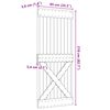 vidaXL Dvere NARVIK Pr&iacute;rodn&aacute; 85 x 210 cm Mas&iacute;vne borovicov&eacute; drevo