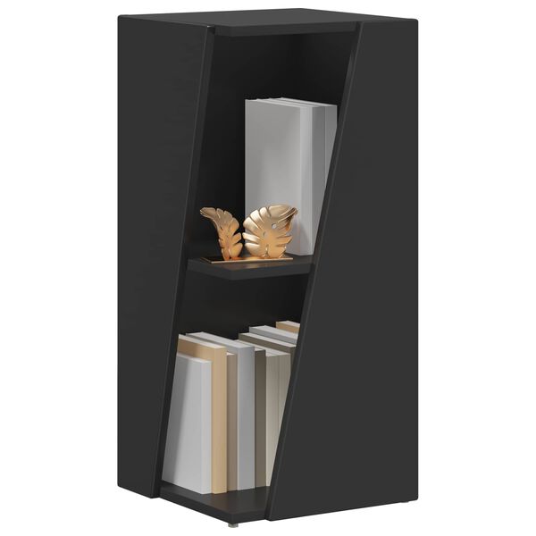 vidaXL Bočn&aacute; polica Čierna 33 x 32 x 70,5 cm Kompozitn&eacute; drevo