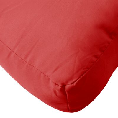 vidaXL Podložka na paletový nábytok, červená 58x58x10 cm, látka