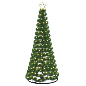 vidaXL Trblietav&yacute; LED vianočn&yacute; stromček s podstavcom EKENAS 180 cm