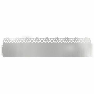 vidaXL Obrubn&iacute;ky tr&aacute;vnika 10 pcs Strieborn&aacute; 103 x 0,05 x 22 cm
