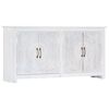 vidaXL Komoda, ručn&aacute; v&yacute;roba, biela 140x30x70 cm, ak&aacute;ciov&yacute; mas&iacute;v