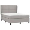 vidaXL Boxspring posteľ s matracom bledosiv&aacute; 140x200 cm l&aacute;tka