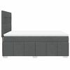 vidaXL Boxspring posteľ s matracom tmavosiv&aacute; 160x200 cm l&aacute;tka