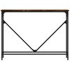 vidaXL Konzolový stolík dymový dub 102x22,5x75 cm kompozitné drevo