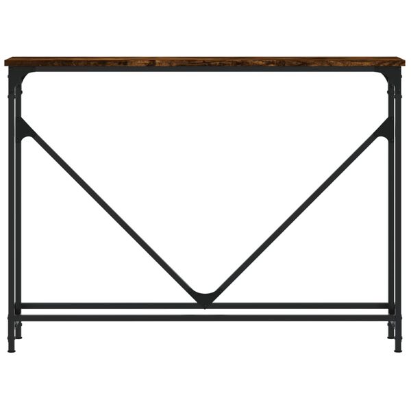 vidaXL Konzolový stolík dymový dub 102x22,5x75 cm kompozitné drevo