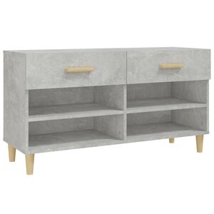 vidaXL Botn&iacute;k bet&oacute;novo siv&yacute; 102x35x55 cm spracovan&eacute; drevo