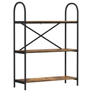 vidaXL Reg&aacute;l na knihy 3 &uacute;rovn&iacute; 80 x 30 x 109 cm Kompozitn&eacute; drevo