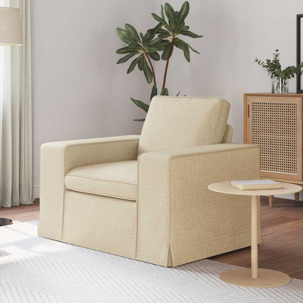 vidaXL Pohovka 60cm Kr&eacute;mov&aacute; Kov